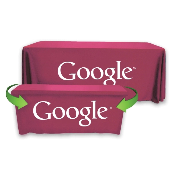 Convertible Throw PolyPoplin™ Table Cover (One Color Logo) - Convertible Throw PolyPoplin™ Table Cover (One Color Logo) - Image 19 of 43