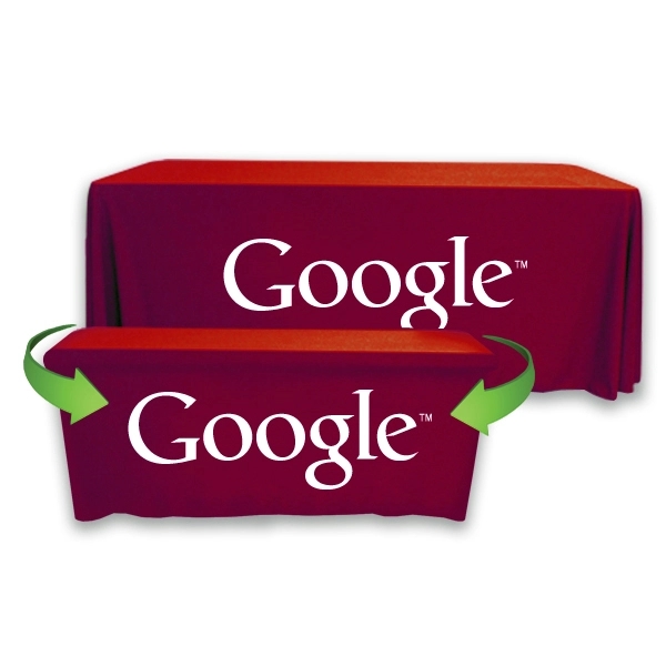 Convertible Throw PolyPoplin™ Table Cover (One Color Logo) - Convertible Throw PolyPoplin™ Table Cover (One Color Logo) - Image 28 of 43
