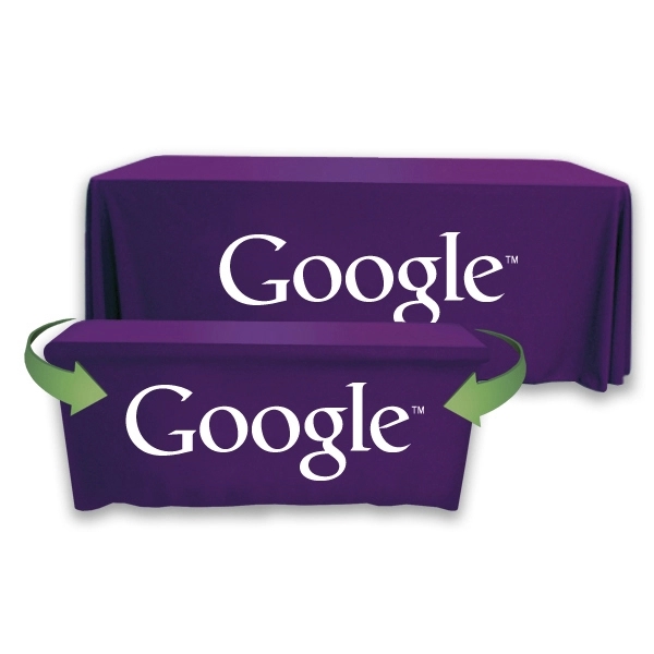 Convertible Throw PolyPoplin™ Table Cover (One Color Logo) - Convertible Throw PolyPoplin™ Table Cover (One Color Logo) - Image 33 of 43