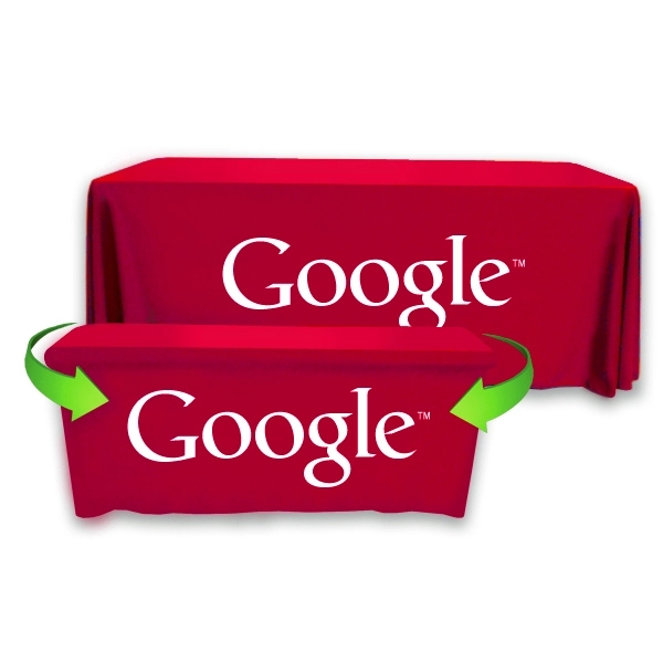 Convertible Throw PolyPoplin™ Table Cover (One Color Logo) - Convertible Throw PolyPoplin™ Table Cover (One Color Logo) - Image 39 of 43