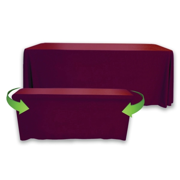 8' to 6' Convertible Throw PolyKnit™ Table Cover (BLANK) - 8' to 6' Convertible Throw PolyKnit™ Table Cover (BLANK) - Image 1 of 26