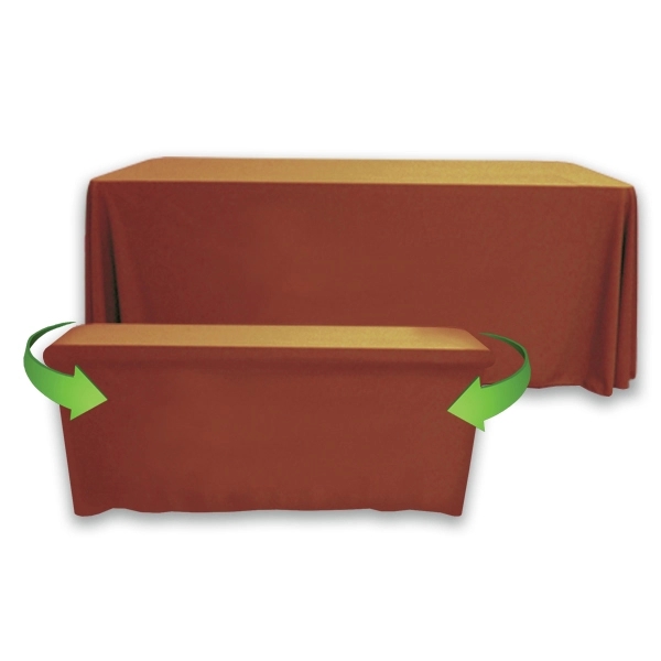 8' to 6' Convertible Throw PolyKnit™ Table Cover (BLANK) - 8' to 6' Convertible Throw PolyKnit™ Table Cover (BLANK) - Image 4 of 26