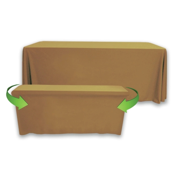 8' to 6' Convertible Throw PolyKnit™ Table Cover (BLANK) - 8' to 6' Convertible Throw PolyKnit™ Table Cover (BLANK) - Image 5 of 26