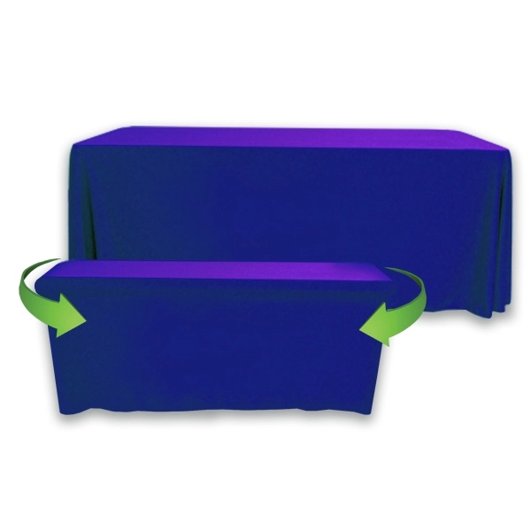 8' to 6' Convertible Throw PolyKnit™ Table Cover (BLANK) - 8' to 6' Convertible Throw PolyKnit™ Table Cover (BLANK) - Image 14 of 26