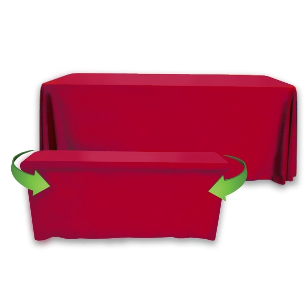 8' to 6' Convertible Throw PolyKnit™ Table Cover (BLANK) - 8' to 6' Convertible Throw PolyKnit™ Table Cover (BLANK) - Image 17 of 26