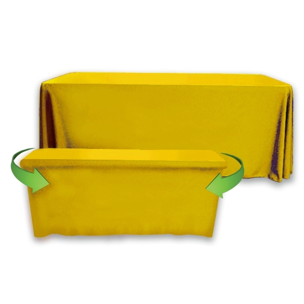 8' to 6' Convertible Throw PolyKnit™ Table Cover (BLANK) - 8' to 6' Convertible Throw PolyKnit™ Table Cover (BLANK) - Image 21 of 26