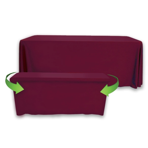 8' to 6' Convertible Throw PolyKnit™ Table Cover (BLANK) - 8' to 6' Convertible Throw PolyKnit™ Table Cover (BLANK) - Image 24 of 26