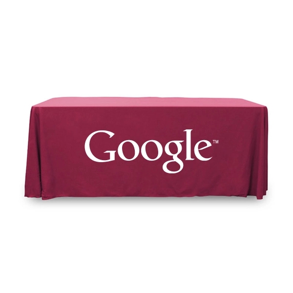 6 ft.Throw PolyPoplin™ Table Cover (One Color Logo) - 6 ft.Throw PolyPoplin™ Table Cover (One Color Logo) - Image 17 of 43