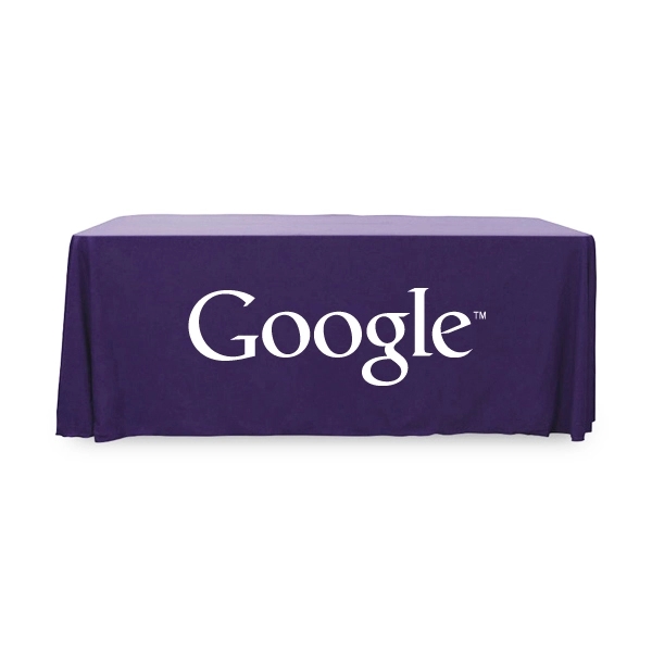 6 ft.Throw PolyPoplin™ Table Cover (One Color Logo) - 6 ft.Throw PolyPoplin™ Table Cover (One Color Logo) - Image 19 of 43