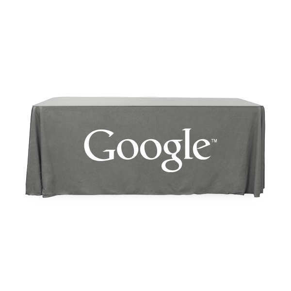 6 ft.Throw PolyPoplin™ Table Cover (One Color Logo) - 6 ft.Throw PolyPoplin™ Table Cover (One Color Logo) - Image 22 of 43