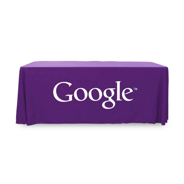 6 ft.Throw PolyPoplin™ Table Cover (One Color Logo) - 6 ft.Throw PolyPoplin™ Table Cover (One Color Logo) - Image 30 of 43