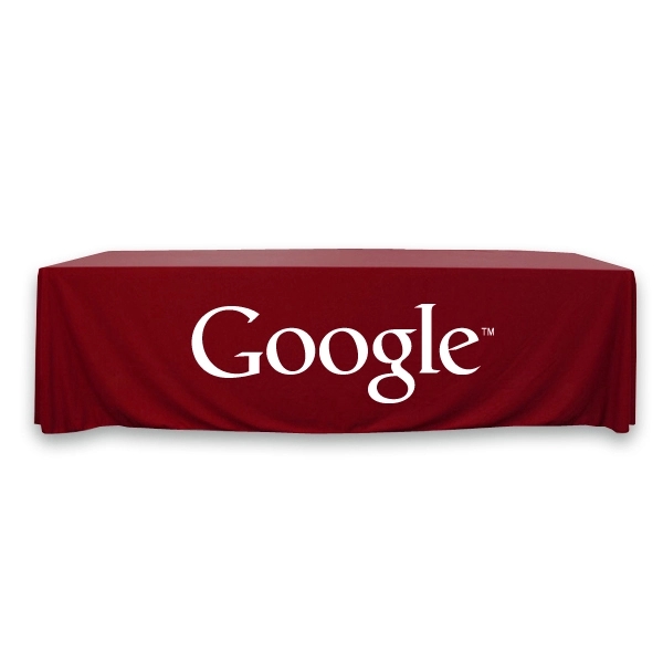 8 ft.Throw PolyPoplin™ Table Cover (One Color Logo) - 8 ft.Throw PolyPoplin™ Table Cover (One Color Logo) - Image 0 of 43