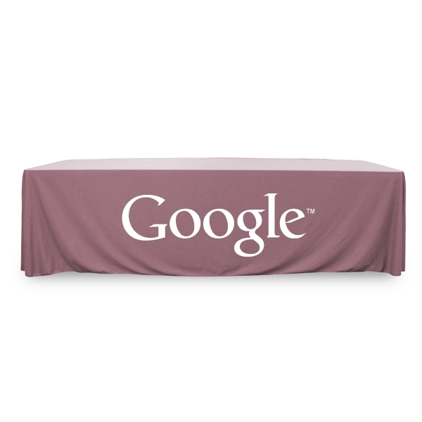 8 ft.Throw PolyPoplin™ Table Cover (One Color Logo) - 8 ft.Throw PolyPoplin™ Table Cover (One Color Logo) - Image 1 of 43