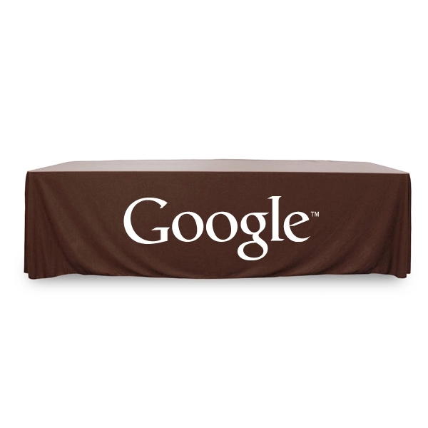 8 ft.Throw PolyPoplin™ Table Cover (One Color Logo) - 8 ft.Throw PolyPoplin™ Table Cover (One Color Logo) - Image 11 of 43