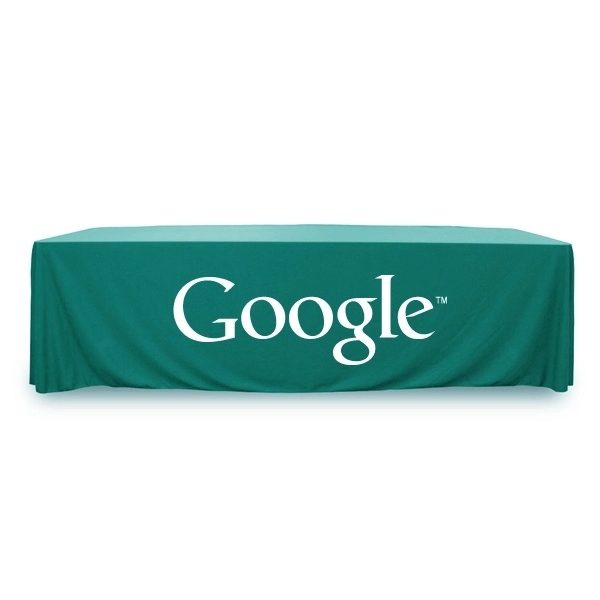 8 ft.Throw PolyPoplin™ Table Cover (One Color Logo) - 8 ft.Throw PolyPoplin™ Table Cover (One Color Logo) - Image 15 of 43