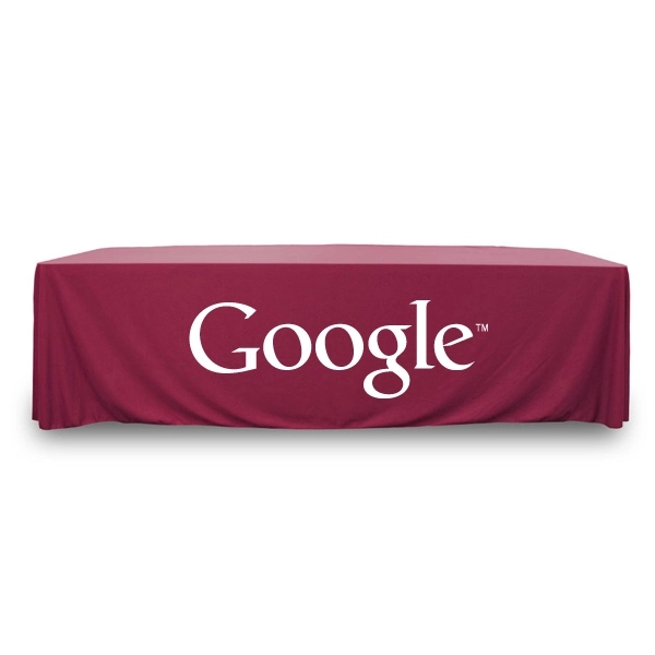 8 ft.Throw PolyPoplin™ Table Cover (One Color Logo) - 8 ft.Throw PolyPoplin™ Table Cover (One Color Logo) - Image 19 of 43