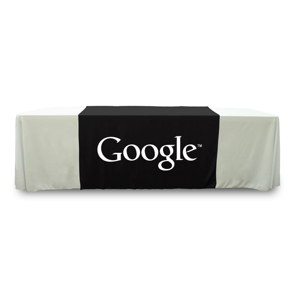 58 in. x 63 in. PolyKnit™ Table Runner (One Color Logo)