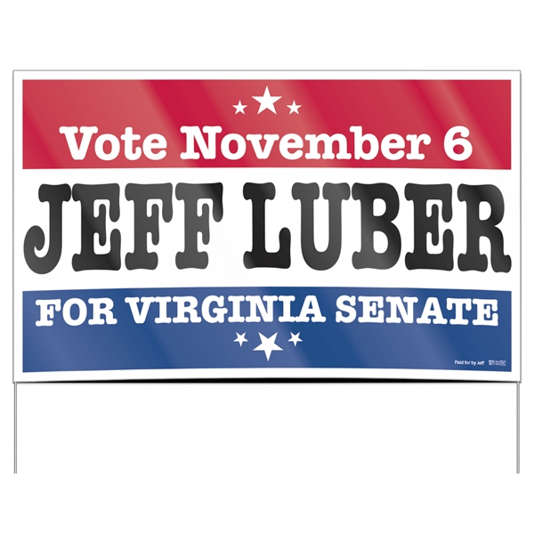 Double Sided Poly Bag Yard Sign (16" x 26") - Double Sided Poly Bag Yard Sign (16" x 26") - Image 4 of 4