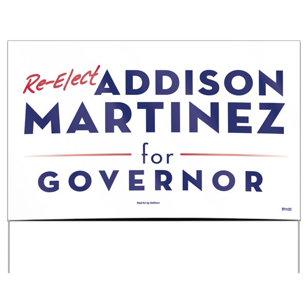 Double Sided Poly Bag Yard Sign (16" x 26") - Double Sided Poly Bag Yard Sign (16" x 26") - Image 3 of 4