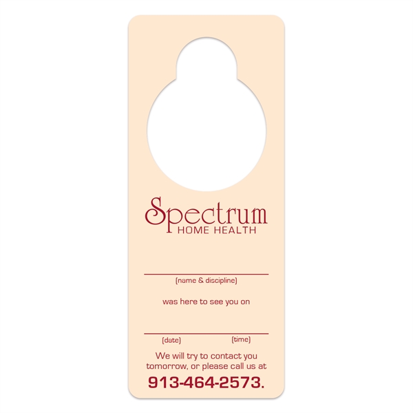 Door Hanger w/ Large Hole (3 1/4" x 8") Full Color White 10 - Door Hanger w/ Large Hole (3 1/4" x 8") Full Color White 10 - Image 0 of 0