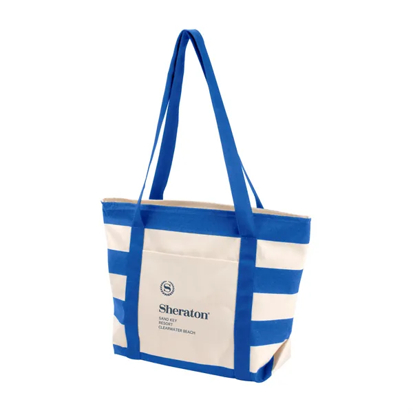 Striped Accent Boat Bag