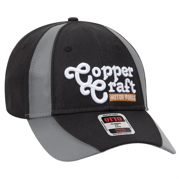 Piping Design Brushed Cotton Twill 6 Panel Baseball Cap