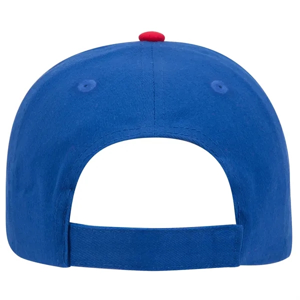 Custom Piping Design Brushed Cotton Twill 6 Panel Baseball Cap