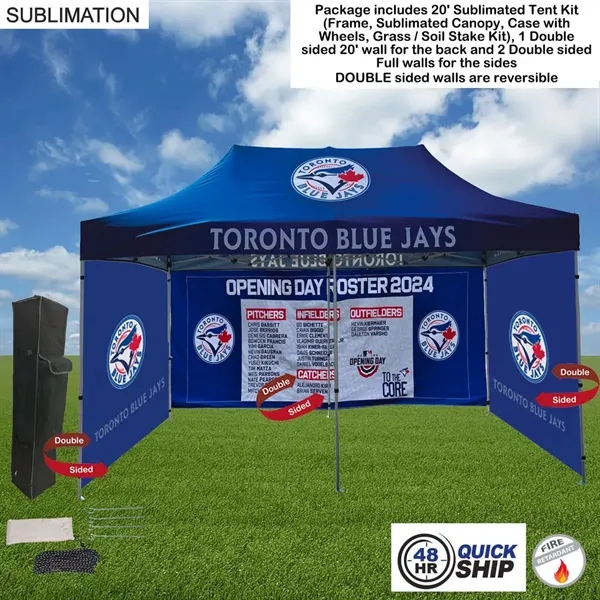 48Hr Quick Ship -Full Privacy Tent Package 2, 20' Kit
