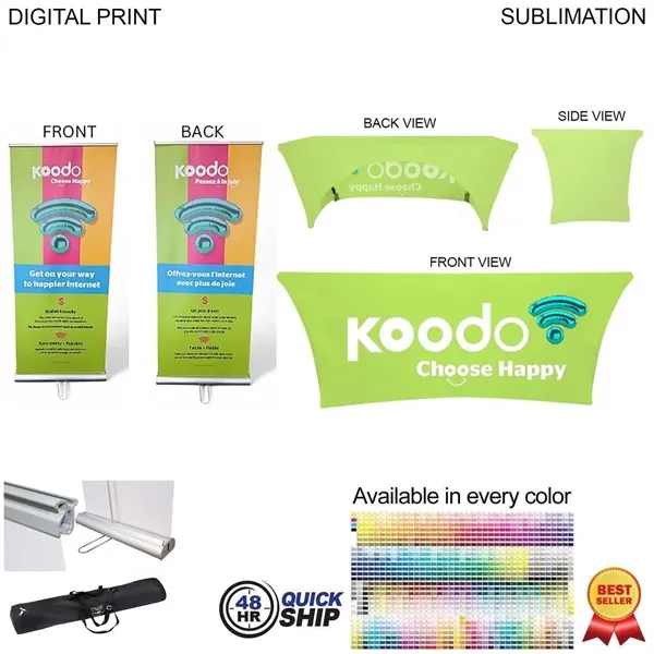 48Hr Quick - Supreme Tradeshow Package, Banner + Tablecloth