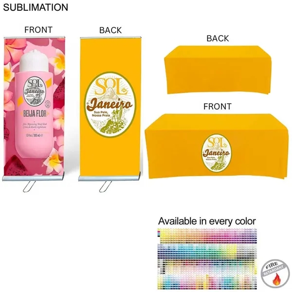 Outdoor Event Package 3, Pull Up Banner + 6' Box Fit Cloth