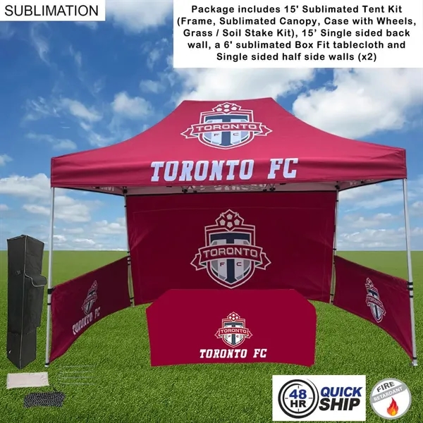 48Hr Quick Ship- Supreme Event Package 10' Tent 15' Backwall
