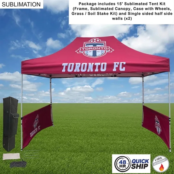 48Hr Quick Ship - Tent Sidewalls Package 15' Sublimated