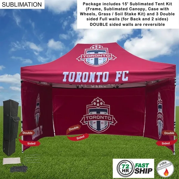 72Hr Fast Ship - Full Privacy Tent Package 15' with 3 Walls