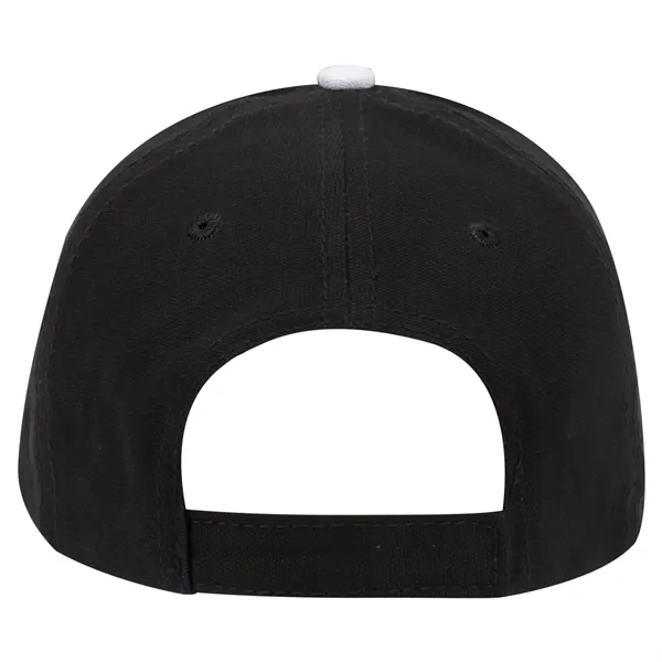 Custom Brushed Cotton Canvas Sandwich Visor 6 Panel Baseball Cap