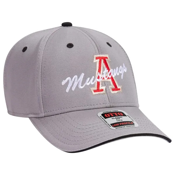 Brushed Cotton Canvas Sandwich Visor 6 Panel Baseball Cap