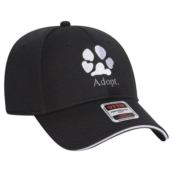 Cool Comfort Polyester Mesh Sandwich Visor 6 Panel Cap