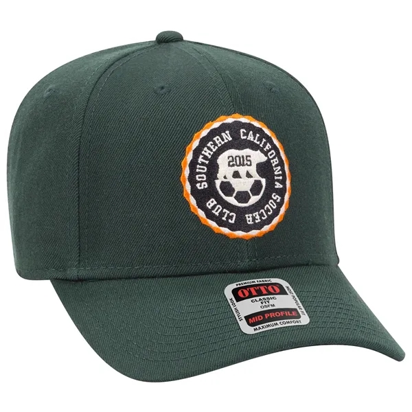 6 Panel Mid Profile Style Wool Blend Baseball Cap