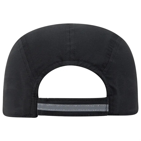 5 Panel Polyester Pongee Reflective Sandwich Visor Hat