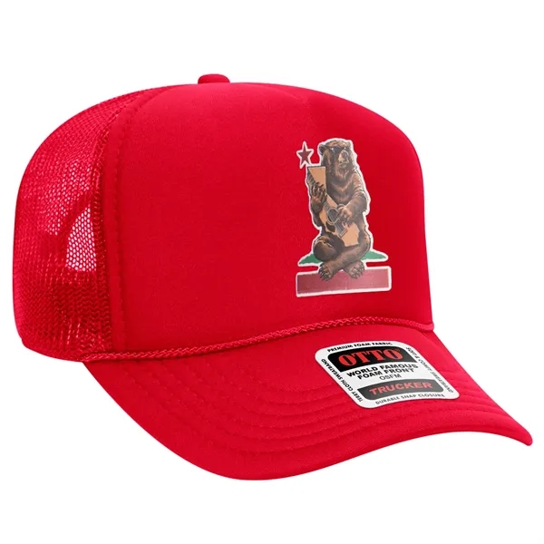 5 Panel Mid Profile Mesh Back Trucker Hat