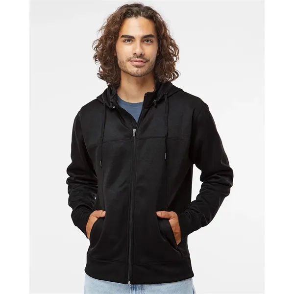 Independent Trading Co. Unisex Poly-Tech Full-Zip Hooded ...