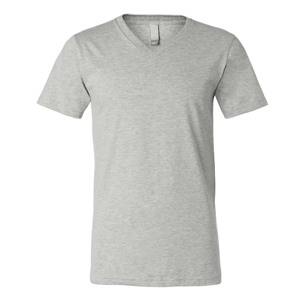 Custom BELLA + CANVAS Unisex Heather CVC V-Neck Tee