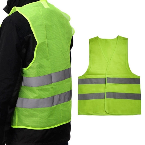 Workwear High Visibility Night Warning Safety Vest - Workwear High Visibility Night Warning Safety Vest - Image 1 of 2