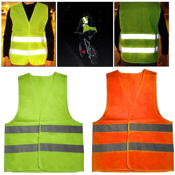 Workwear High Visibility Night Warning Safety Vest - Workwear High Visibility Night Warning Safety Vest - Image 2 of 2