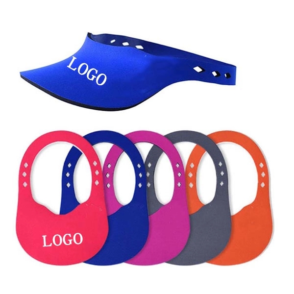 Neoprene Sun Visor Hat Cap - Neoprene Sun Visor Hat Cap - Image 0 of 2