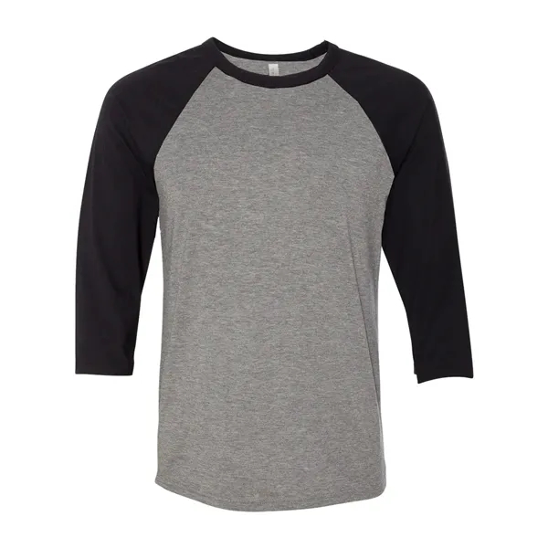 BELLA + CANVAS Unisex Three-Quarter Sleeve Baseball Tee