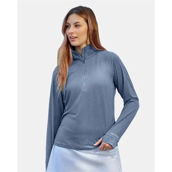 Nautica Women's Saltwater Quarter-Zip Pullover