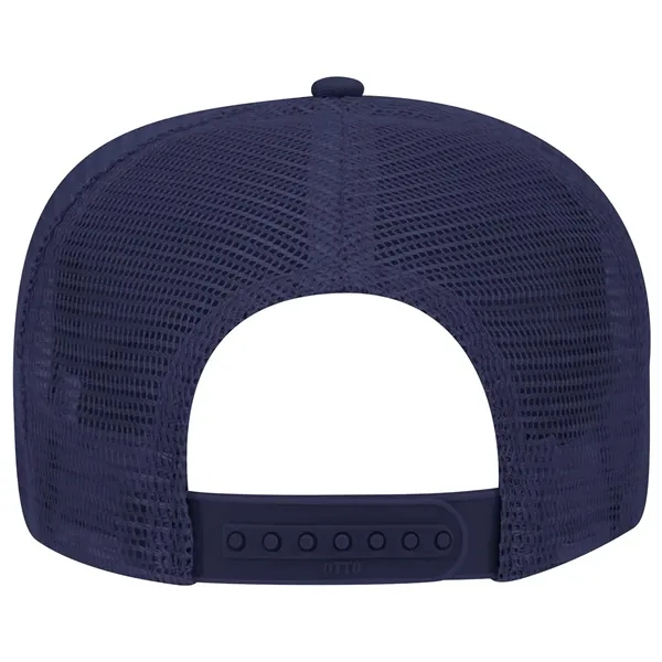 Promo Cotton Twill 5 Panel Mid Profile Style Mesh Back Hat