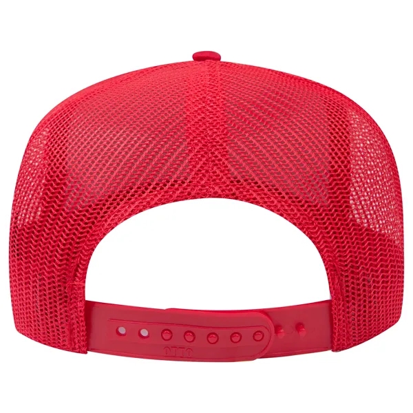 Cotton Blend Twill 5 Panel Pro Mesh Back Trucker Hat