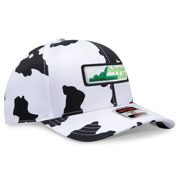 Cow Pattern Cotton Blend Twill 6 Panel Baseball Cap