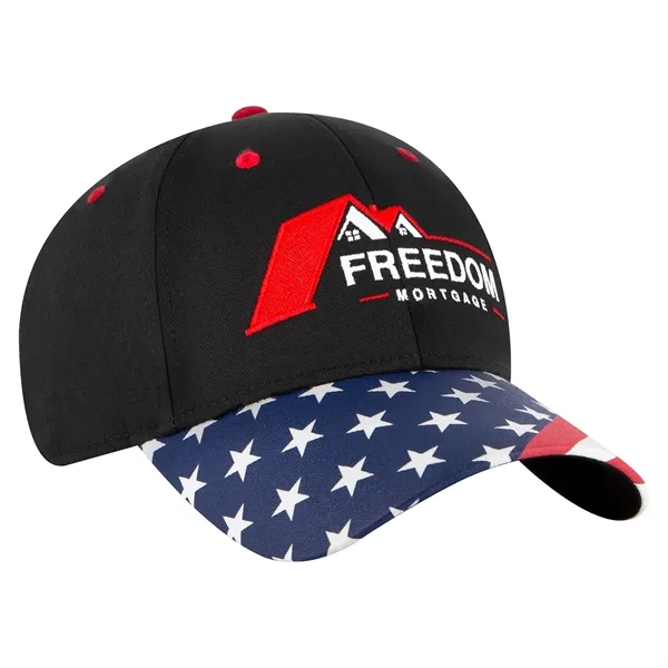 US Flag 6 Panel Low Profile Style Baseball Cap